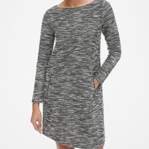 GAP Long Sleeve A-Line Dress with Zipper Pockets